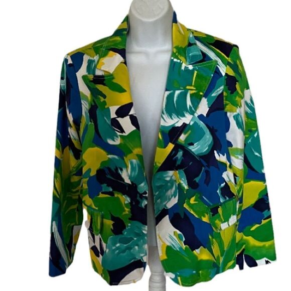 Unique Floral Print Blazer, Medium - Picture 1 of 5